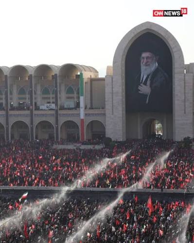 US IRAN Khamenei Procession