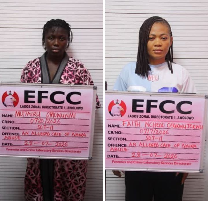 Lagos courtroom scene illustrating the consequences of illegal naira trading