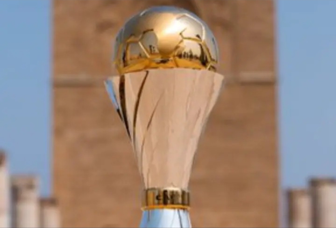 Cameroon women's team holding the WAFCON 2026 trophy after winning the final against Malawi