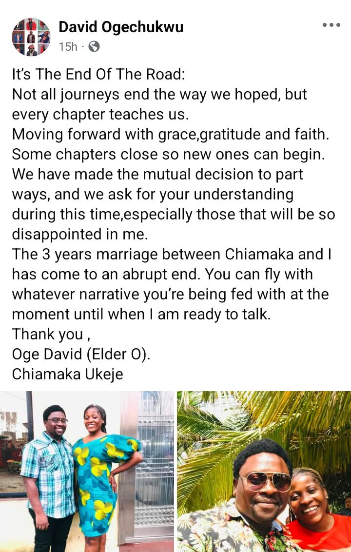 A man reflecting on a new chapter after a divorce announcement.