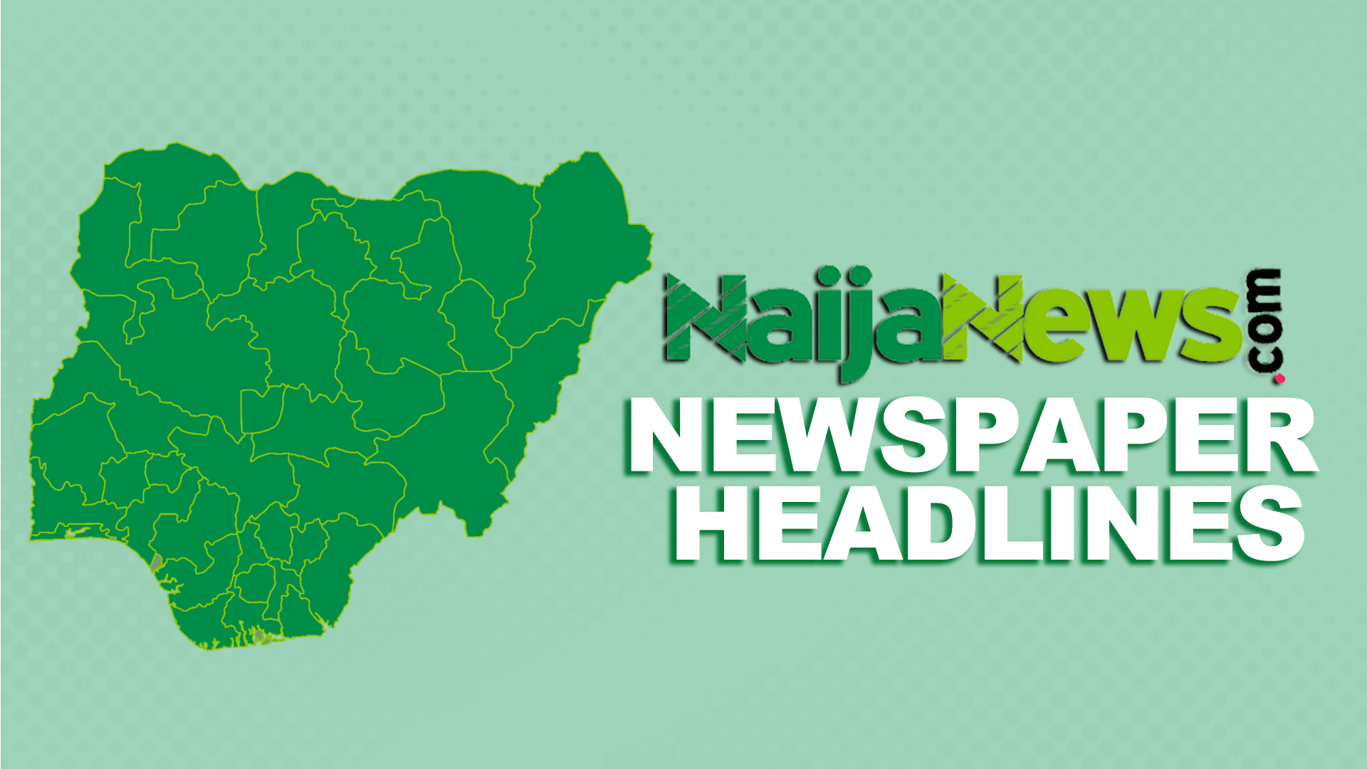 Lagos street with newspaper stands displaying fresh headlines