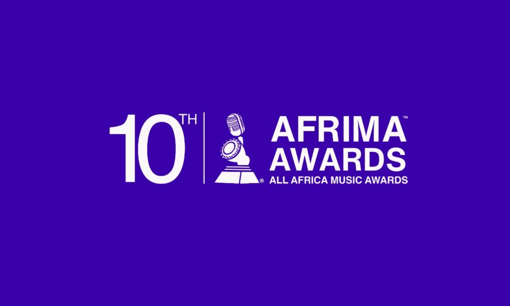 Lagos skyline illuminated for a major music awards ceremony