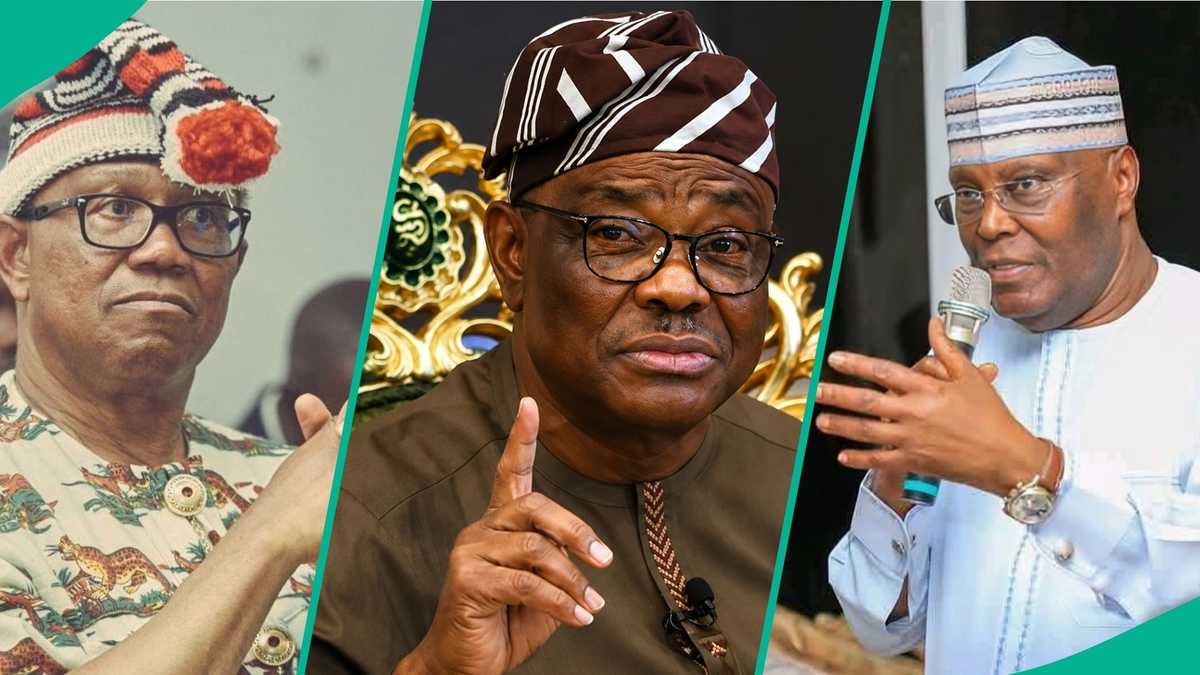 Split image of Nigerian flag symbolizing political tension and transition between leadership