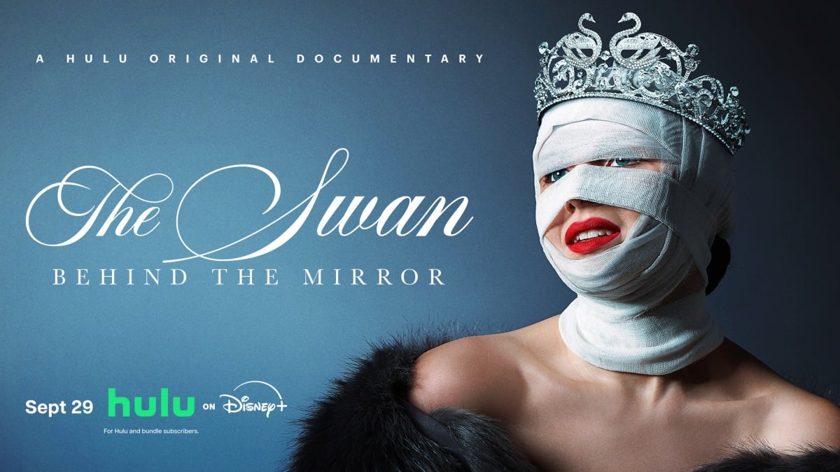 Mirror reflecting a dim backstage studio, symbolizing hidden secrets of The Swan.
