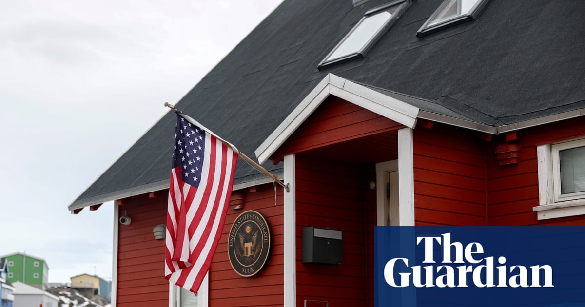 U.S. naval vessel near a Danish research outpost on the Greenland coast