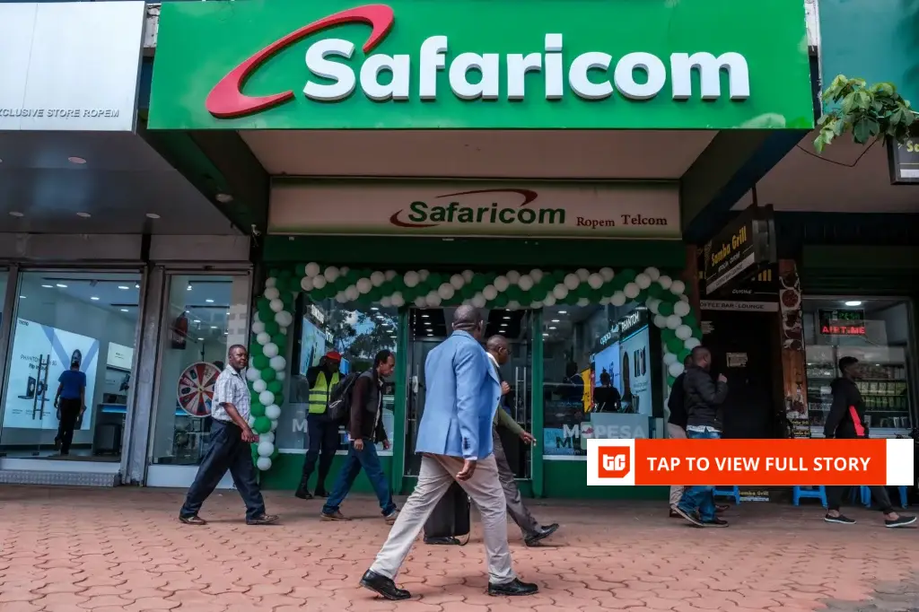Nairobi skyline with Safaricom headquarters, symbolising corporate vigilance against fraud