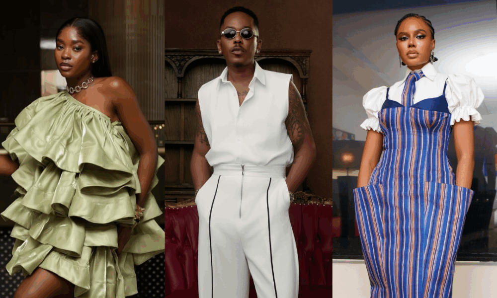Runway show at Lagos Fashion Week 2026 with models in bold African-inspired designs