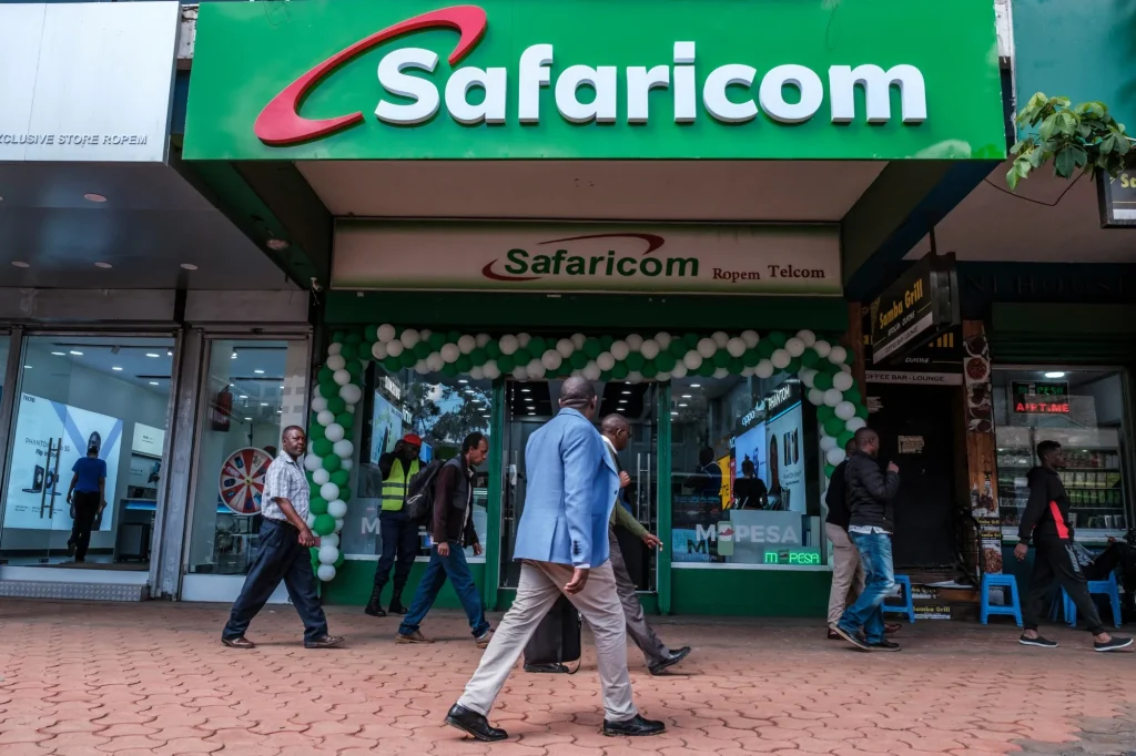 Nairobi skyline with telecom infrastructure representing Safaricom's operational environment