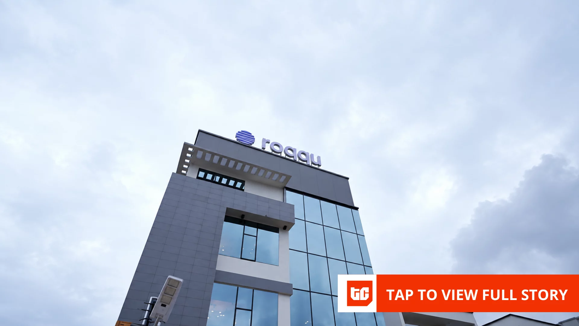 Lagos skyline with subtle blockchain visualisation representing tokenised stock market