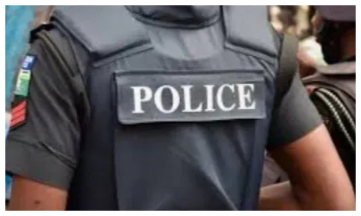 Bauchi State Police Command headquarters entrance with officers and vehicles on duty