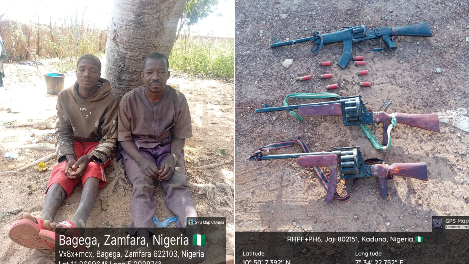 Nigerian military personnel conducting operations in rural area