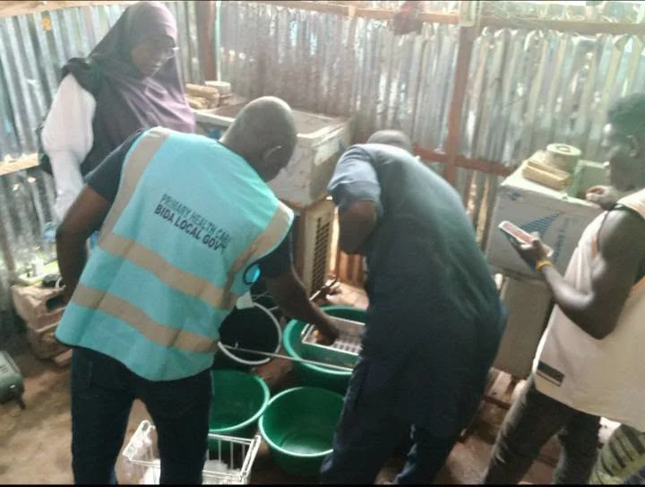 Industrial ice‑cream production area in Niger State, Nigeria