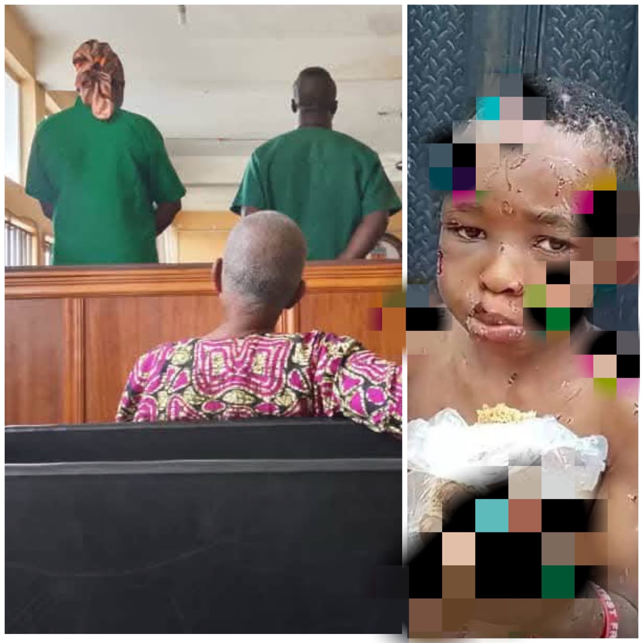 Lagos courtroom with judge's bench and empty witness stand
