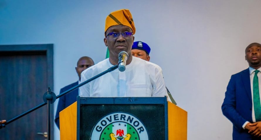 Sunrise over Lagos skyline symbolising Nigeria's hopeful future at 66 years of independence