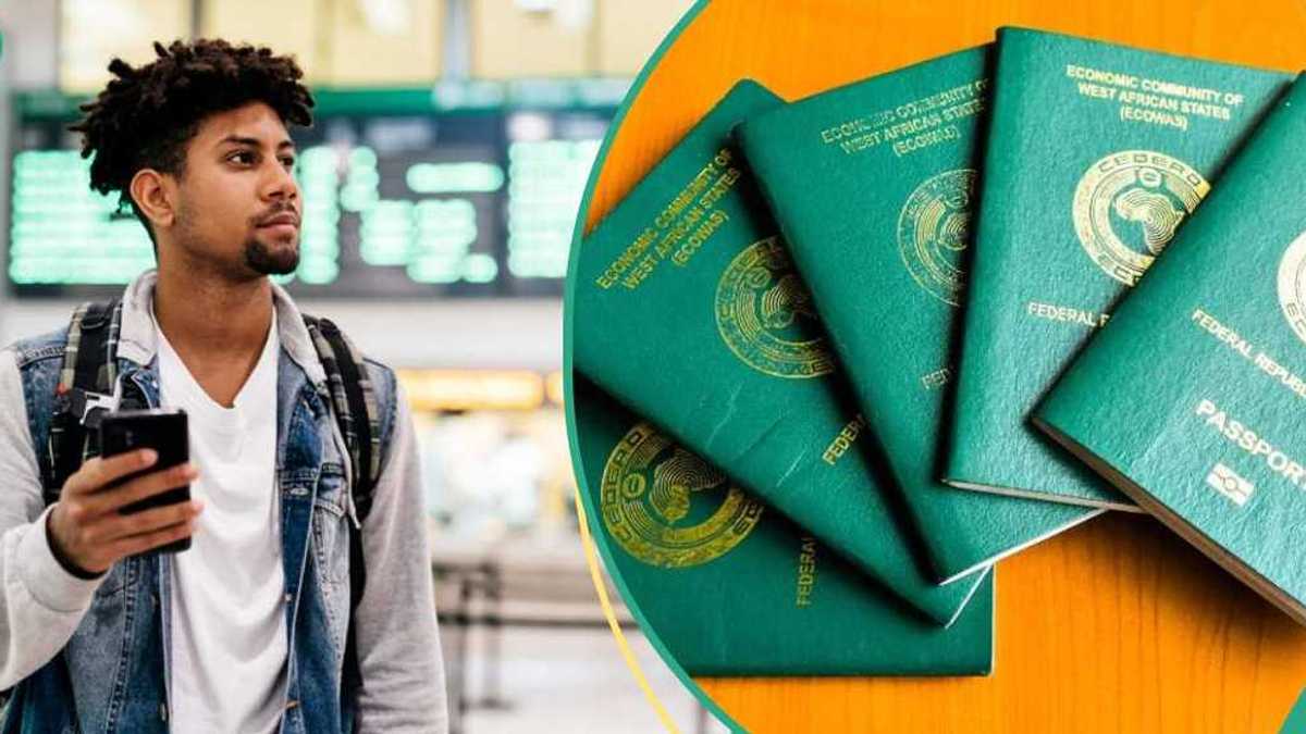 Collage of African landmarks with passport stamps representing visa‑free travel