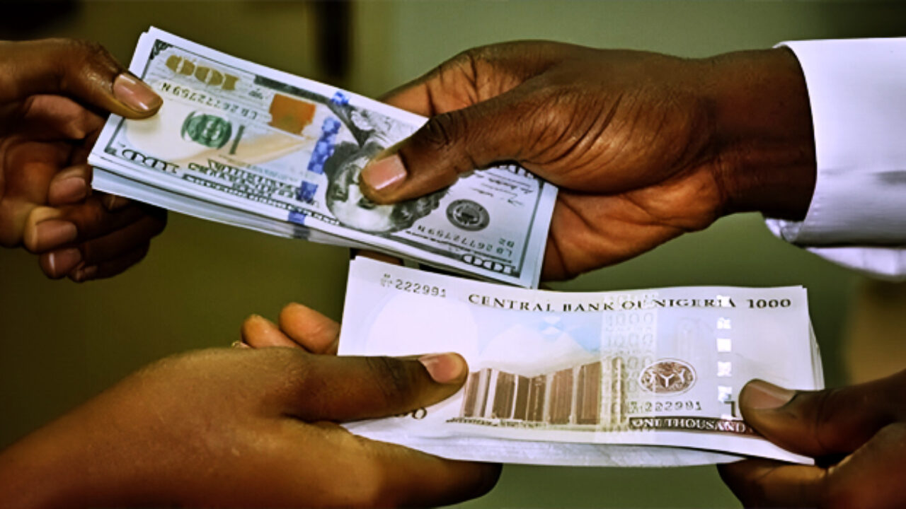 Lagos forex market showing traders monitoring the dollar to naira rate
