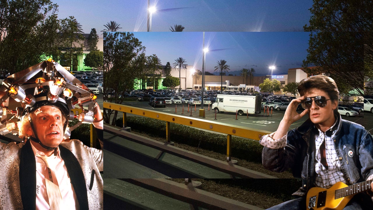 Puente Hills Mall transformed with solar panels, hinting at a future data center conversion