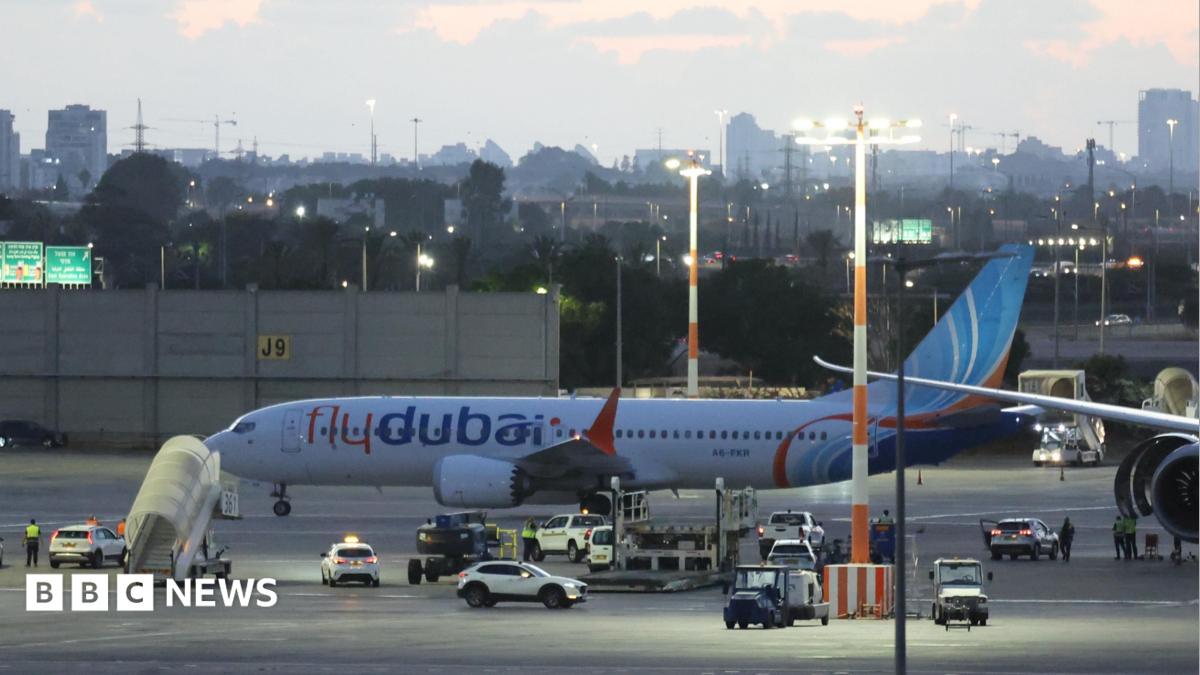 Commercial airliner parked on runway at sunset, highlighting aviation safety context.