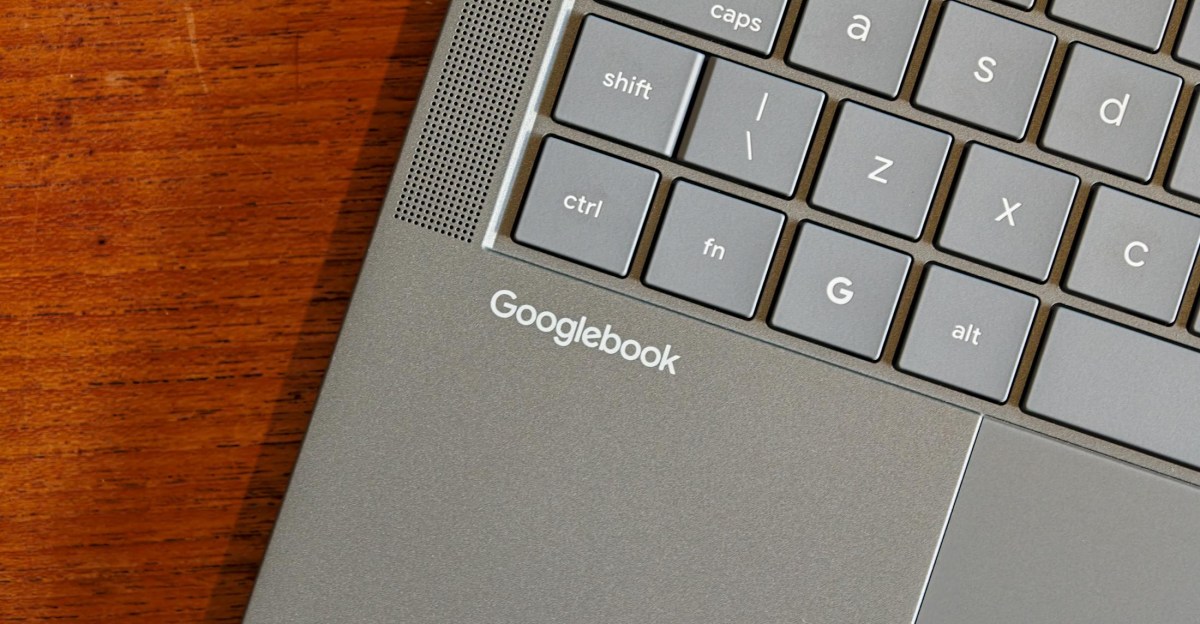 Android Google Books app open on a laptop beside a bookshelf